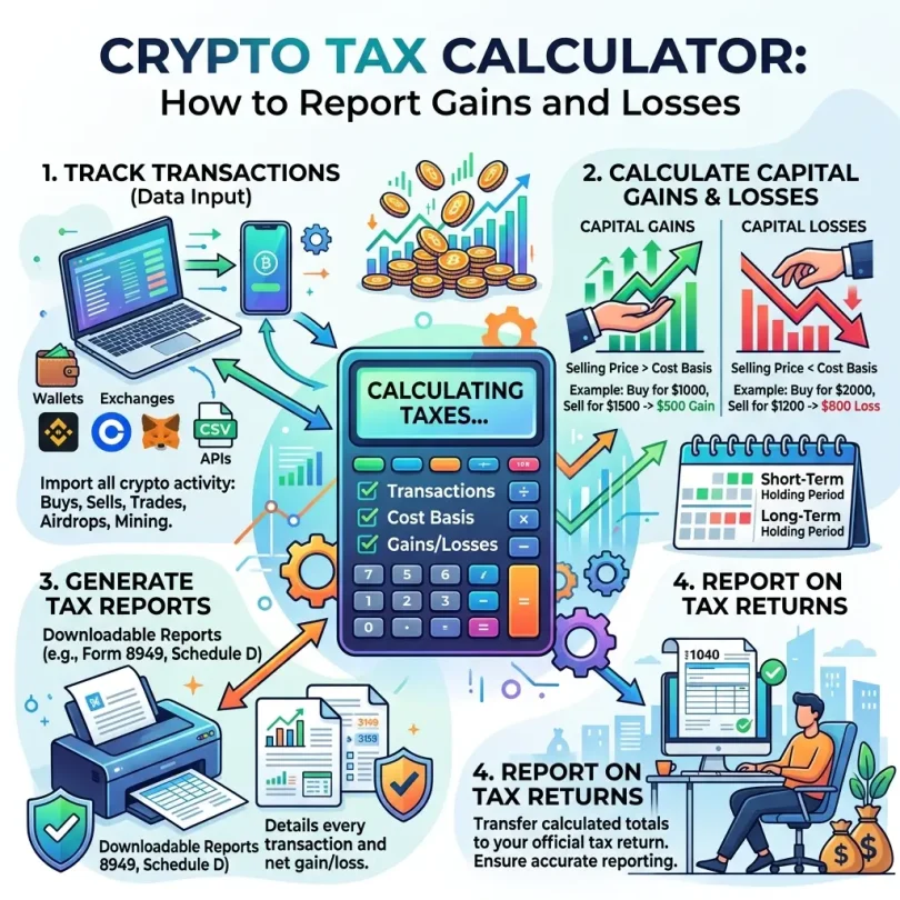 Crypto Tax Calculator How to Report Gains and Losses